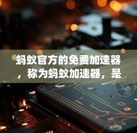 蚂蚁官方的免费加速器,称为蚂蚁加速器,是一款专为智能手机设计的性能优化工具。它通过多种方式提升手机性能,包括清理垃圾文件、优化内存管理、优化JVM性能以及任务管理等。以下是对该加速器的详细分析 蚂蚁官方的免费加速器,称为蚂蚁加速器,是一款专为智能手机设计的性能优化工具。它通过多种方式提升手机性能,包括清理垃圾文件、优化内存管理、优化JVM性能以及任务管理等。以下是对该加速器的详细分析