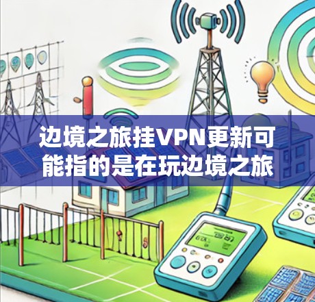 边境之旅挂VPN更新可能指的是在玩边境之旅这款游戏时,需要使用VPN来访问特定的服务器或地区,以避开某些限制或获取特定的内容。以下是一些可能的步骤和注意事项,帮助您完成挂VPN并更新游戏 边境之旅挂VPN更新可能指的是在玩边境之旅这款游戏时,需要使用VPN来访问特定的服务器或地区,以避开某些限制或获取特定的内容。以下是一些可能的步骤和注意事项,帮助您完成挂VPN并更新游戏