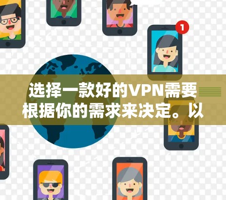 选择一款好的VPN需要根据你的需求来决定。以下是一些常见的VPN服务推荐 选择一款好的VPN需要根据你的需求来决定。以下是一些常见的VPN服务推荐