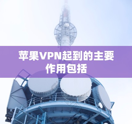 苹果VPN起到的主要作用包括