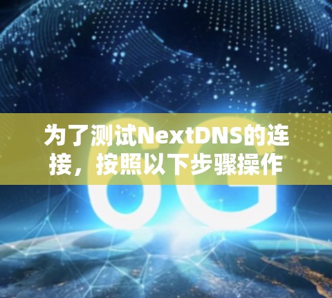 为了测试NextDNS的连接,按照以下步骤操作 为了测试NextDNS的连接,按照以下步骤操作