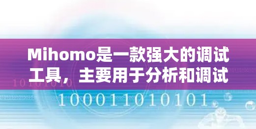 Mihomo是一款强大的调试工具,主要用于分析和调试移动应用,支持iOS和Android平台。以下是使用Mihomo的逐步指南 Mihomo是一款强大的调试工具,主要用于分析和调试移动应用,支持iOS和Android平台。以下是使用Mihomo的逐步指南