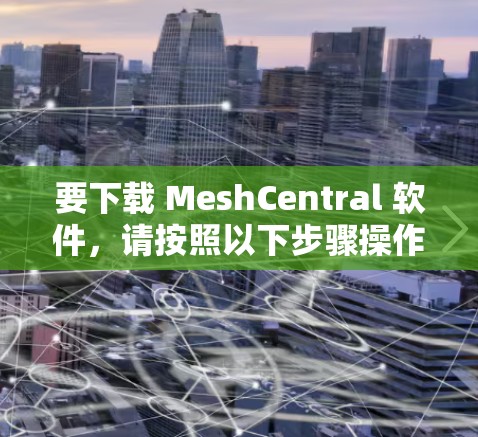 要下载 MeshCentral 软件，请按照以下步骤操作