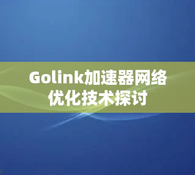 Golink加速器网络优化技术探讨